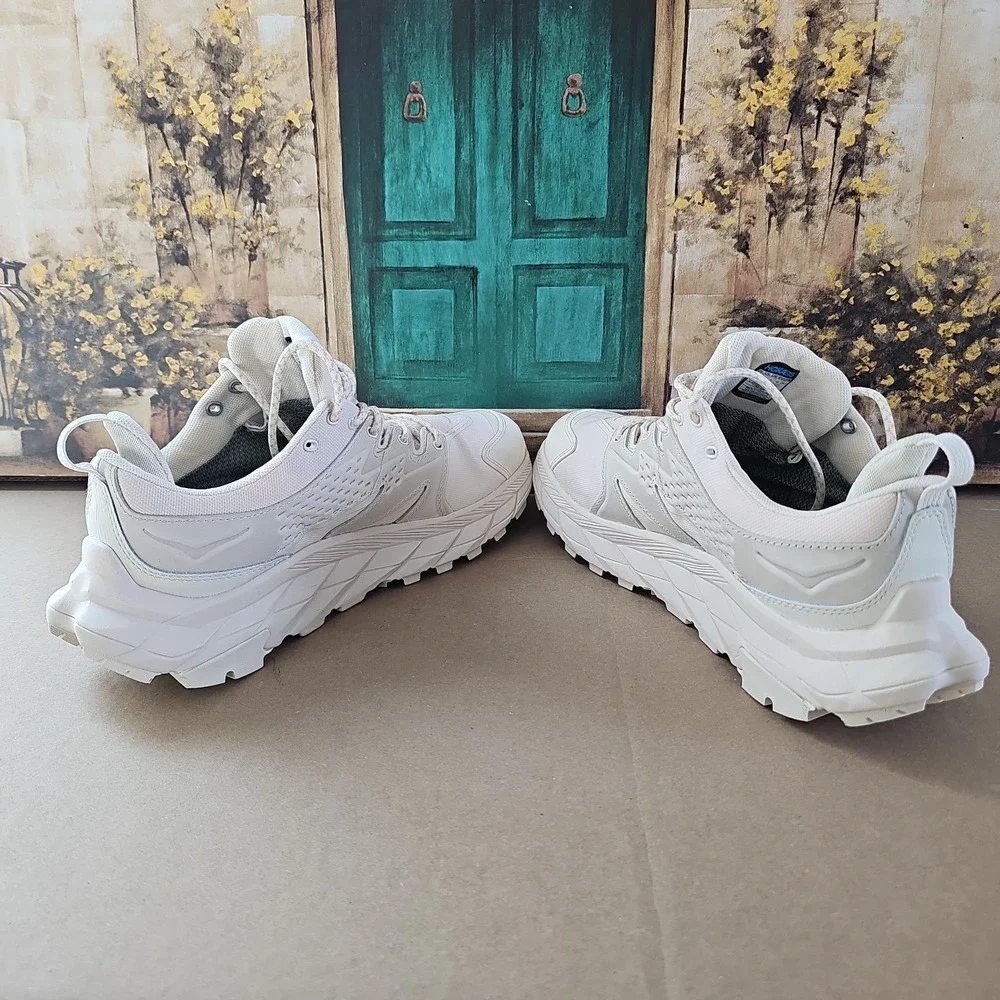 HOKA ONE ONE Women's Ancapa Low‎ GTX Sneakers Eggnog / Shifting Sand 10.5 US